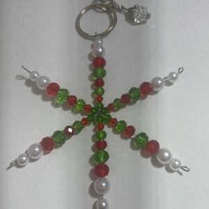 Snowflake Keychain For Handbags Or Backpacks